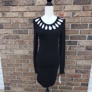 French Connection Fitted Long Sleeve Dress